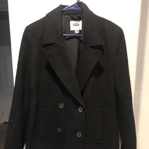 Black pea coat